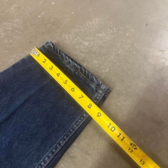 Vintage Levi's 560 men's dark wash pleated jeans loose comfort 2004 36 - Picture 6 of 8